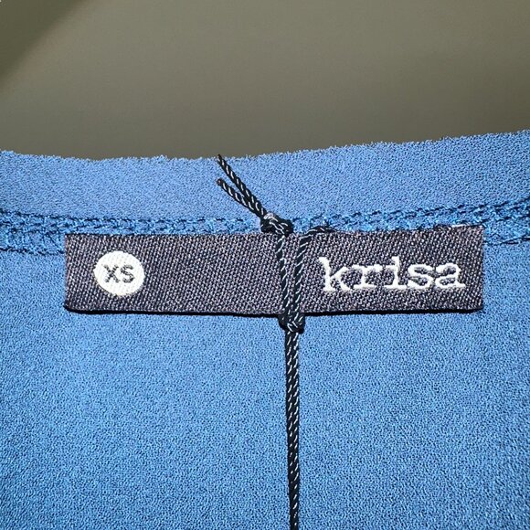 KRISA: NWT, Tunic Tank Top, Size - XS, Color - Dark Blue/Newport, MSRP - $99 - Picture 4 of 4